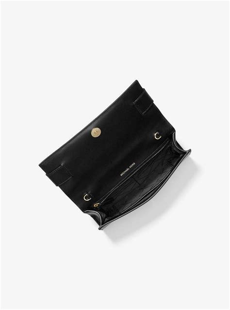 michael kors bellamie clutch|Michael Kors Bellamie Embellished Leather Clutch .